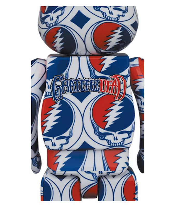 BE@RBRICK X GRATEFUL DEAD (STEAL YOUR FACE) 400% & 100%