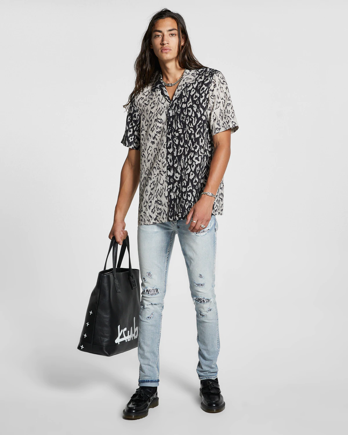 Ksubi Van Winkle Fire Patch Punk Blu