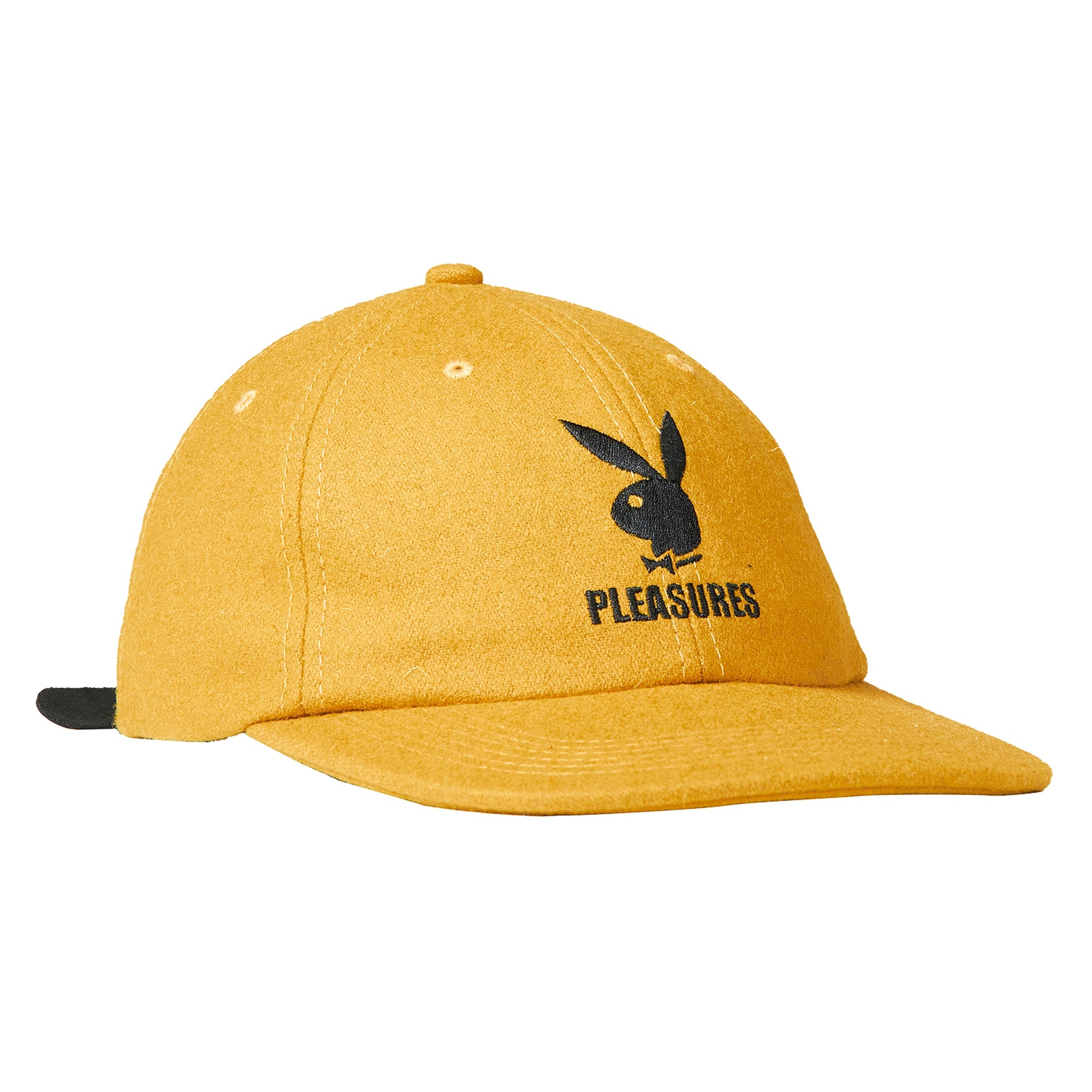 PLEASURES X PLAYBOY WOOL STRAPBACK HAT (MUSTARD)