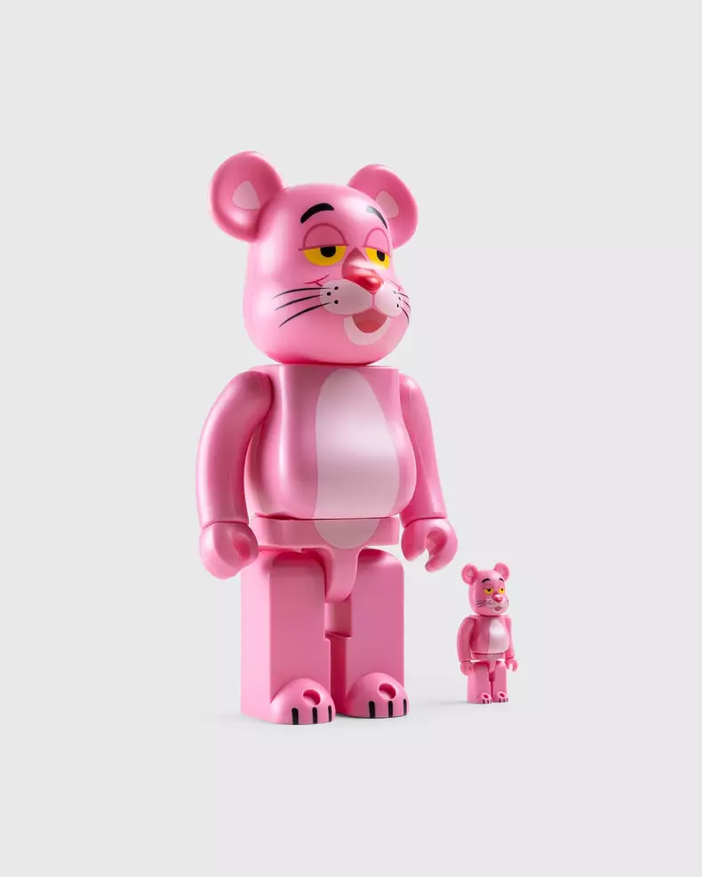 BE@RBRICK x Pink Panther Set 400% and 100%