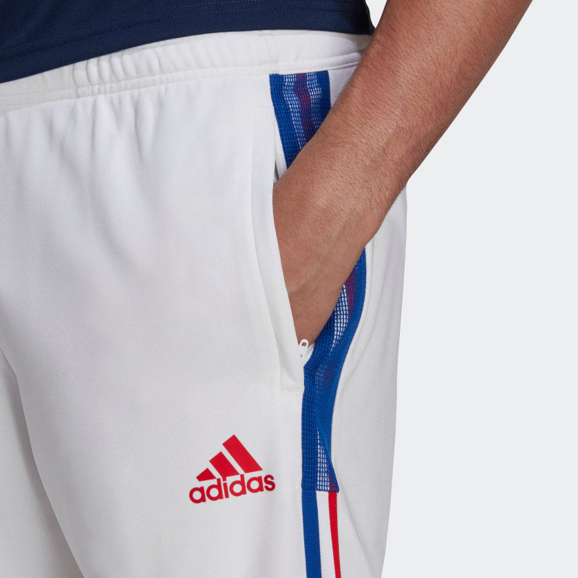 Adidas Tiro 21 Training Pant (White & Blue)
