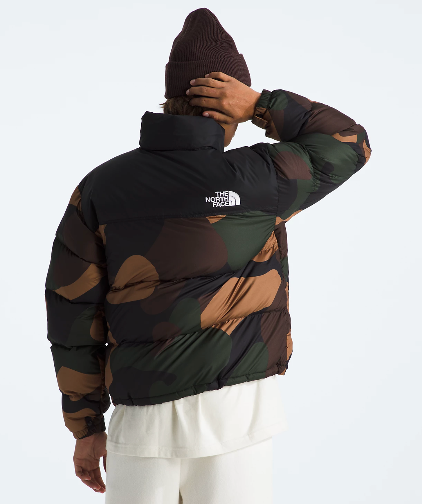 THE NORTH FACE NUPTSE JACKET (BLACK BLOCK CAMO)