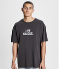 Ksubi Ksucks Biggie SS Tee Faded Black