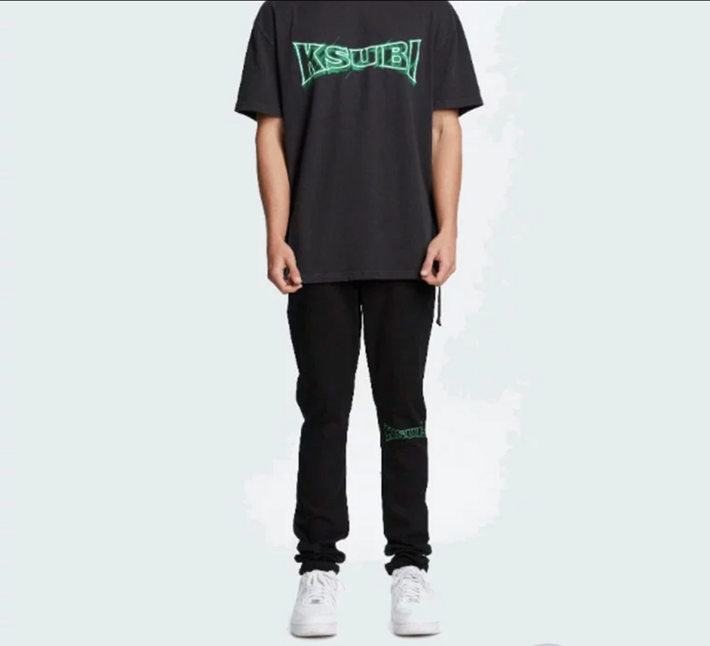 KSUBI NEON KASH SS TEE JET BLACK