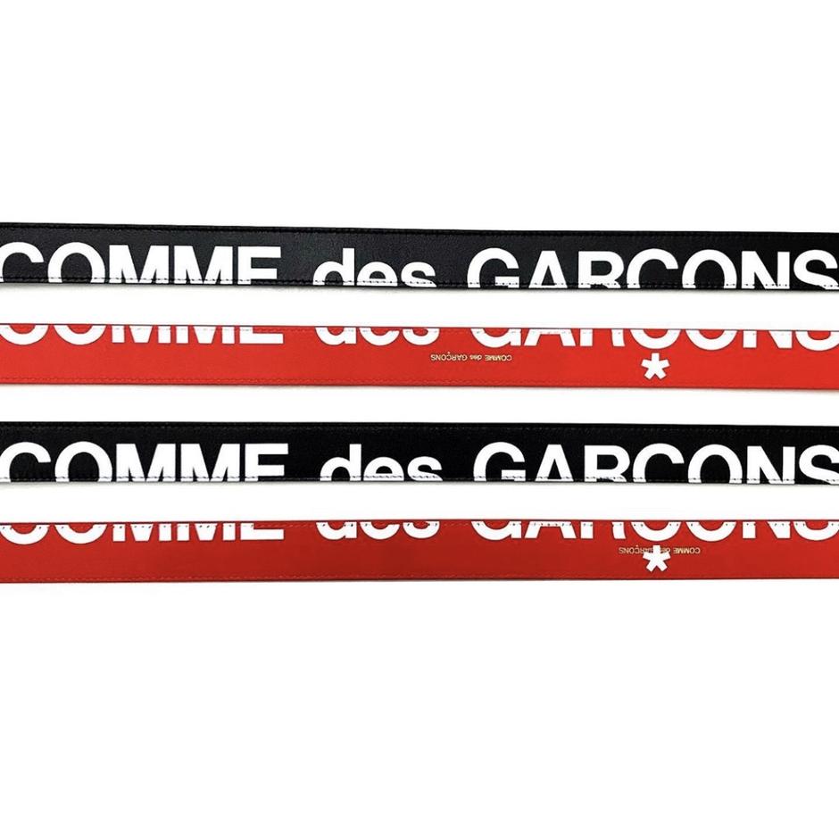 CDG Wallet Huge Logo Belt - Red