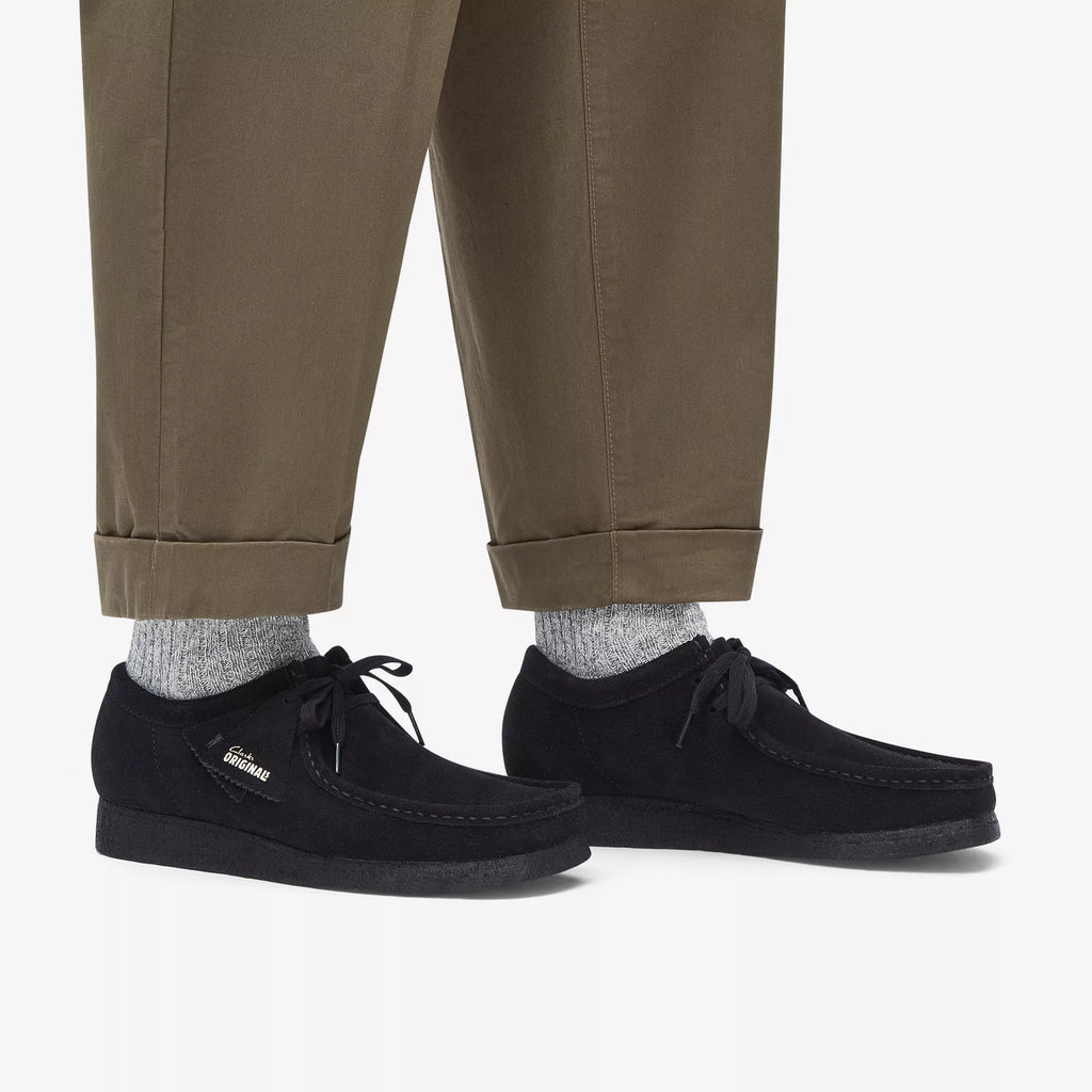 Clarks Wallabee Black Suede