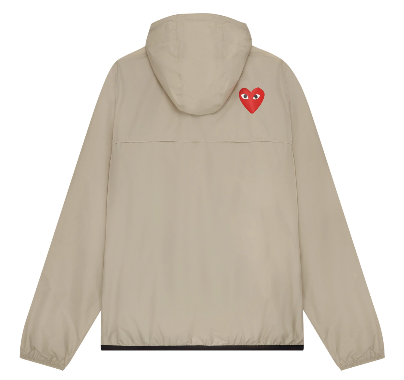 CDG X KWAY HALF ZIP JACKET (BEIGE)