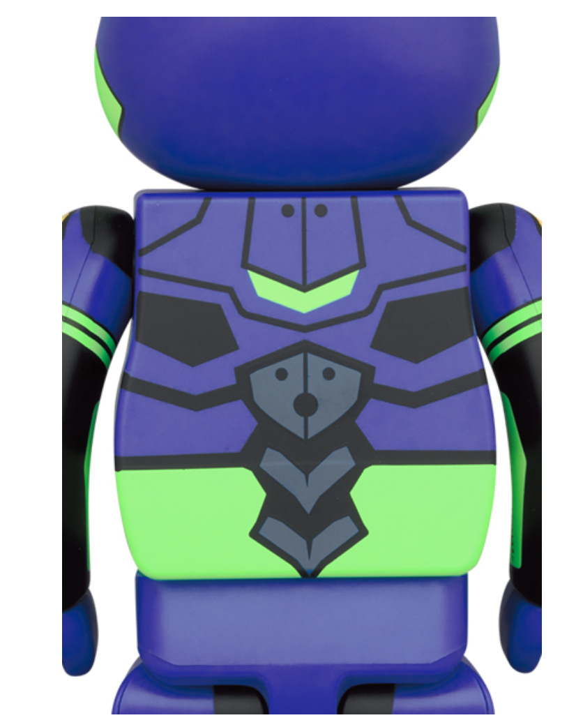 BE@RBRICK X Evangelion Test Type-01 (new painted ver.) 400% and 100%