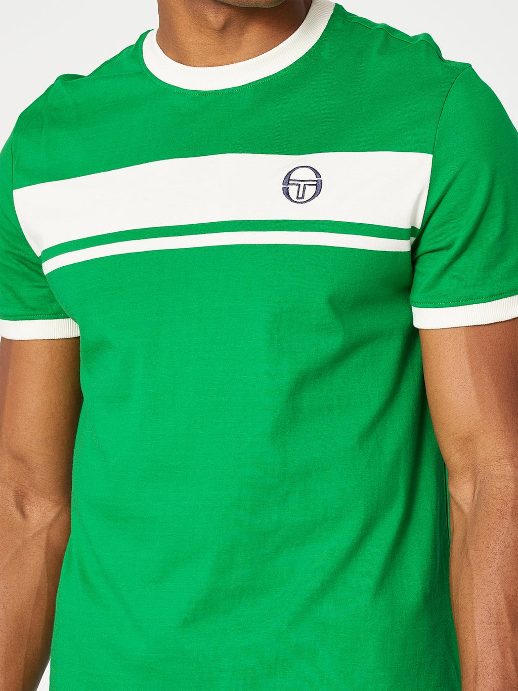 Sergio Tacchini Masters T-Shirt Archivio-Jolly Green/Gardenia