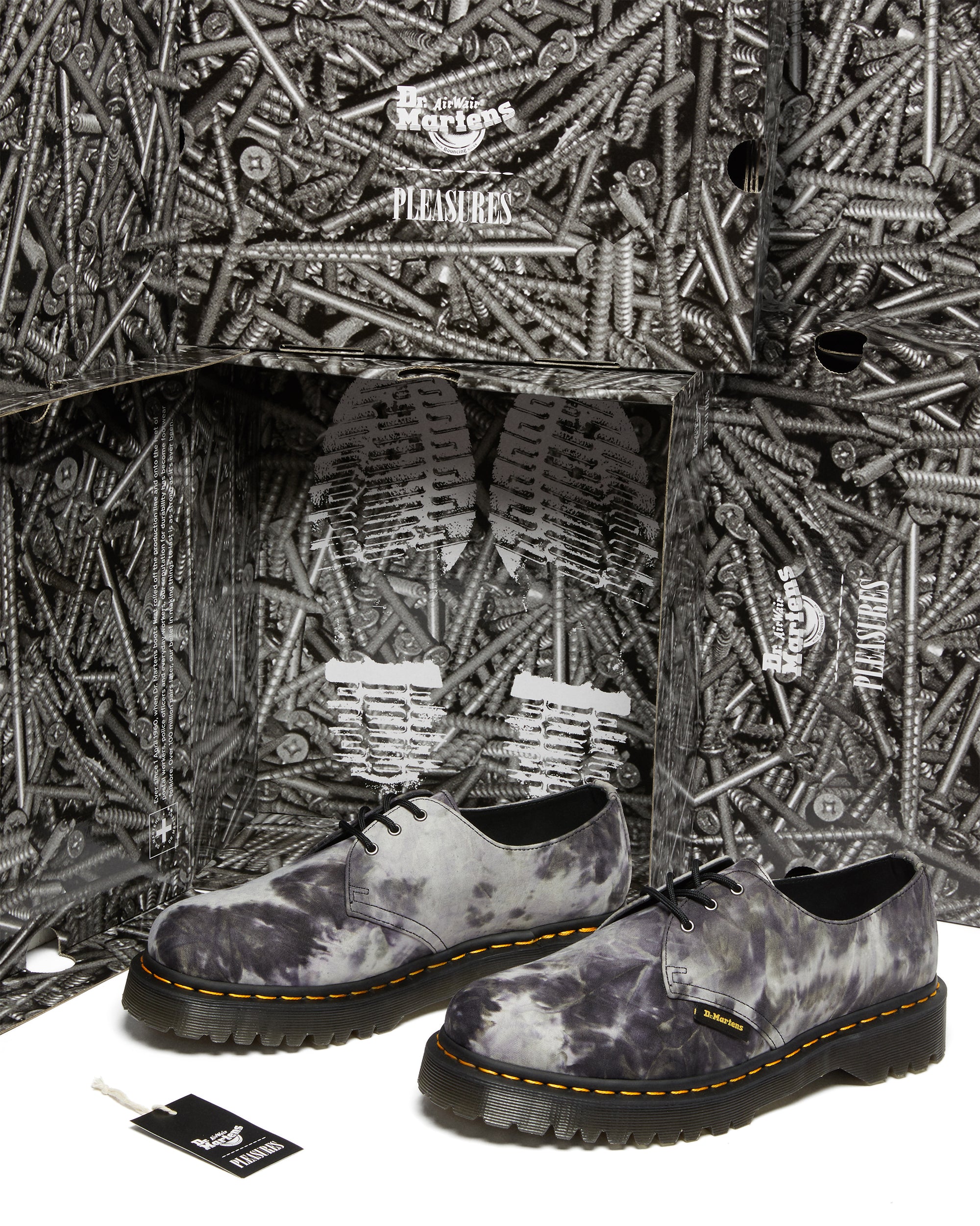 Dr. Martens X Pleasures 1461 Bex Tie Dye