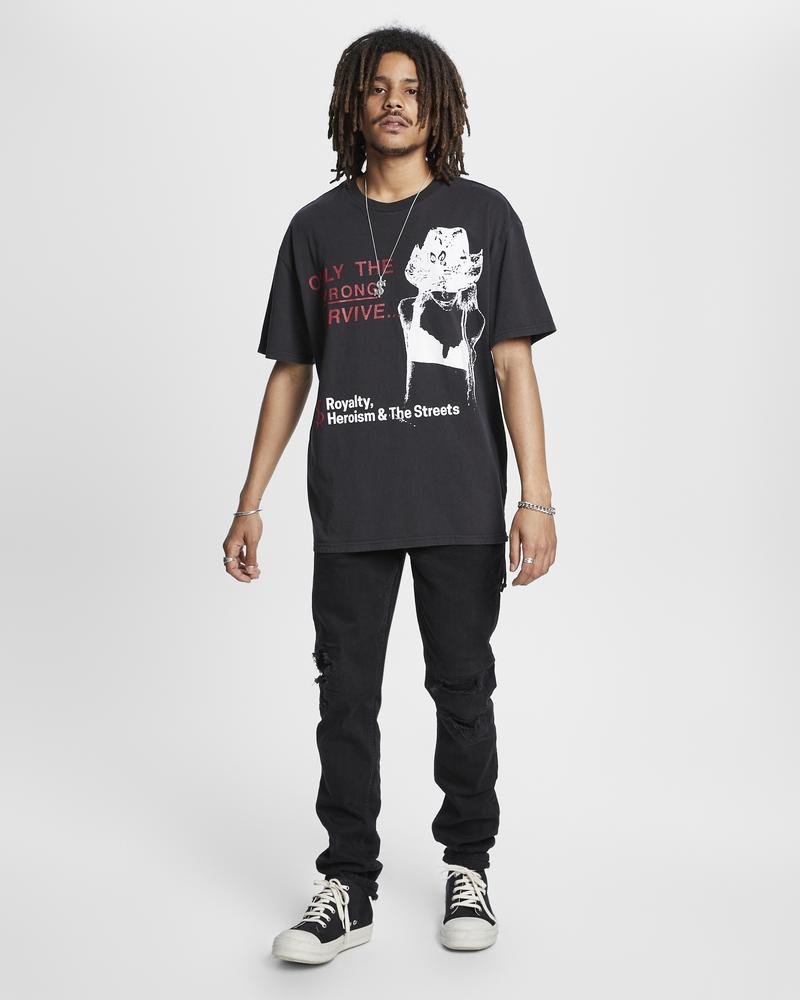 Ksubi Survive Biggie Ss Tee Jet Blac