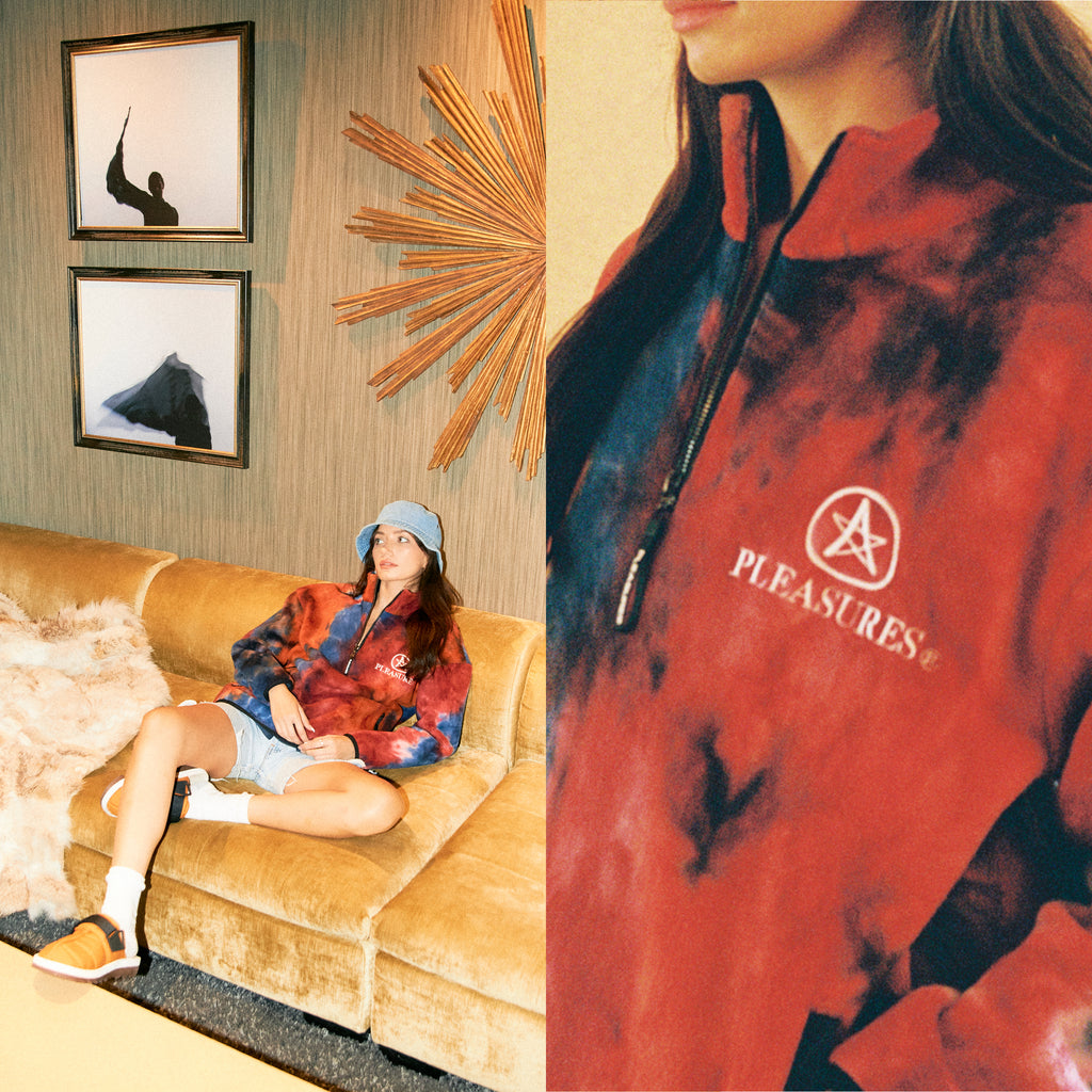 Pleasures Caffeine Polar Fleece Quarter Zip