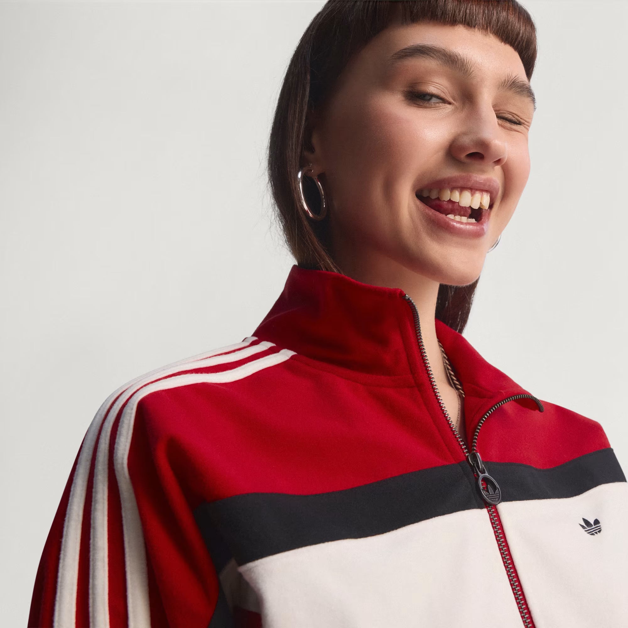 Adidas blocking track jacket