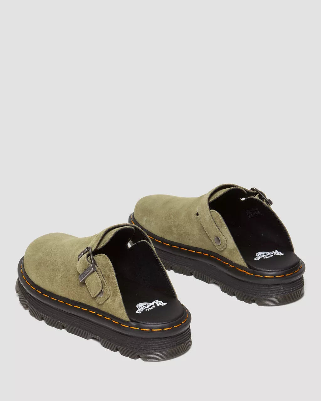 DR. MARTEN ZEBZAG SUEDE CASUAL SLINGBACK PLATFORM MULES
