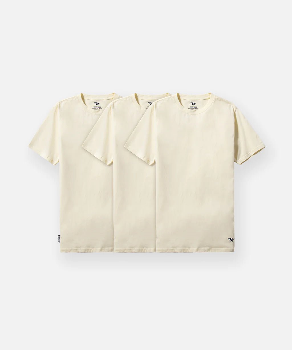 PAPER PLANES Essential 3-Pack Tee (IVORY)