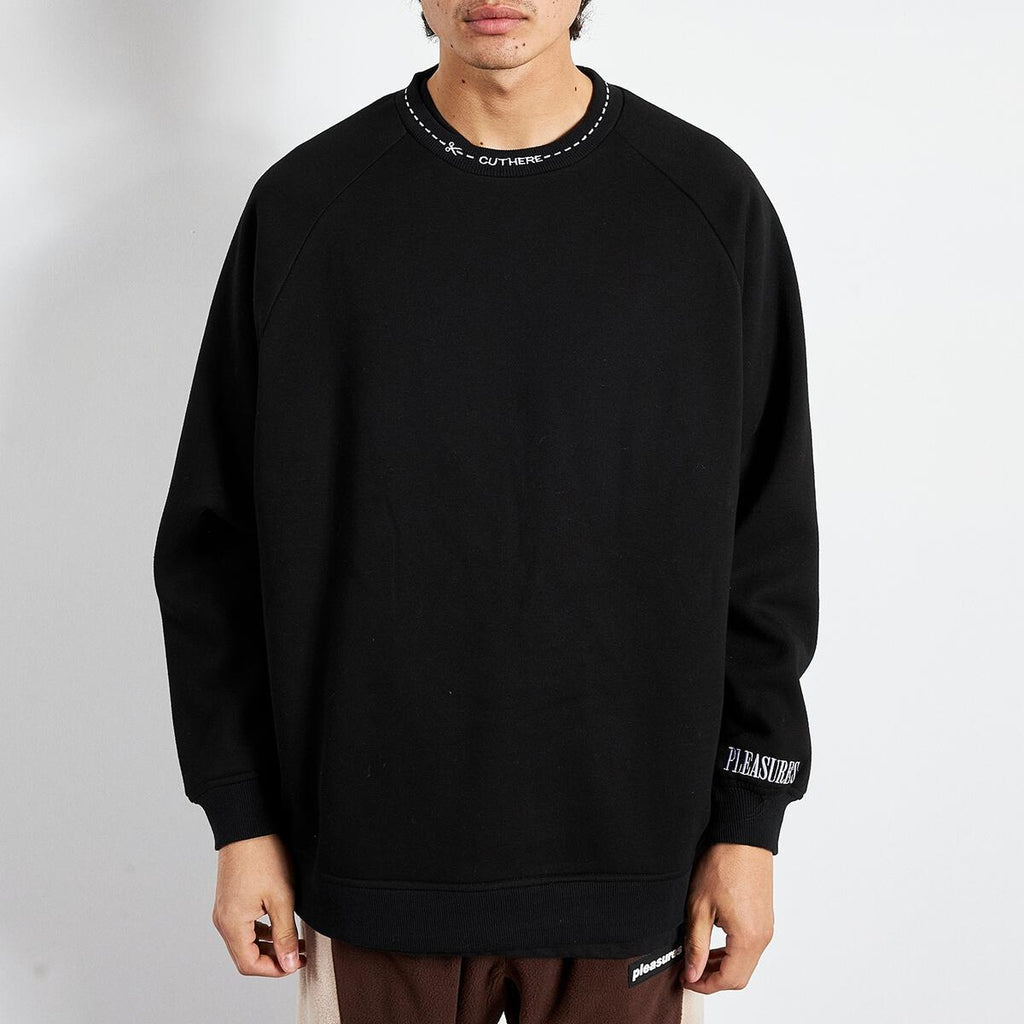 Pleasures Cut Here Raglan Crewneck