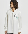 Ksubi Bee Careful Ls Shirt Ecru
