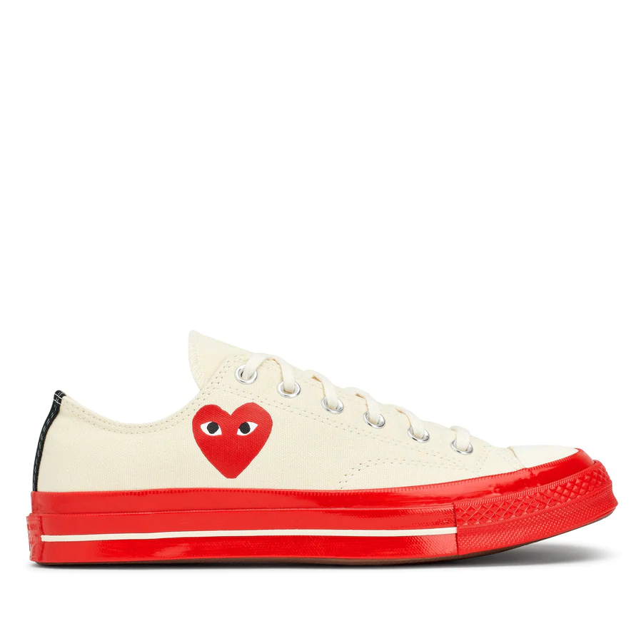 PLAY Comme des Garçons x Converse Chuck 70 Low Top (Red Sole)