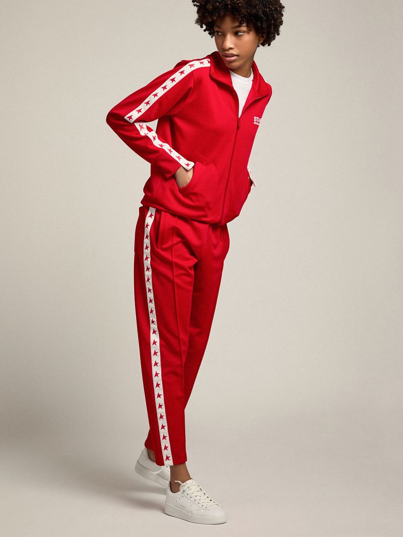 Golden Goose Star Collection Tapered Trackpant (Red)