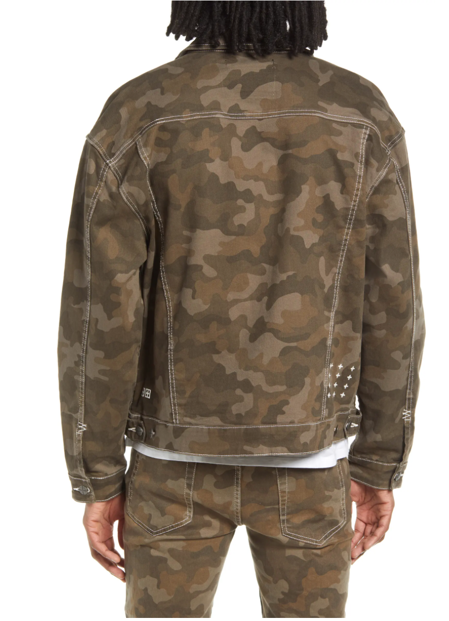 KSUBI OH G CAMO PRINT TRUCKER JACKET