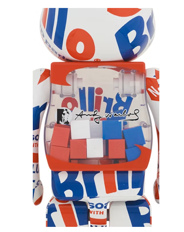 BE@RBRICK X Andy Warhol Brillo 1000%