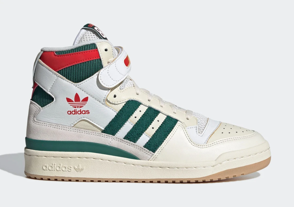Adidas Forum 84 High "Bucks" (White/Cream/Green/Red)