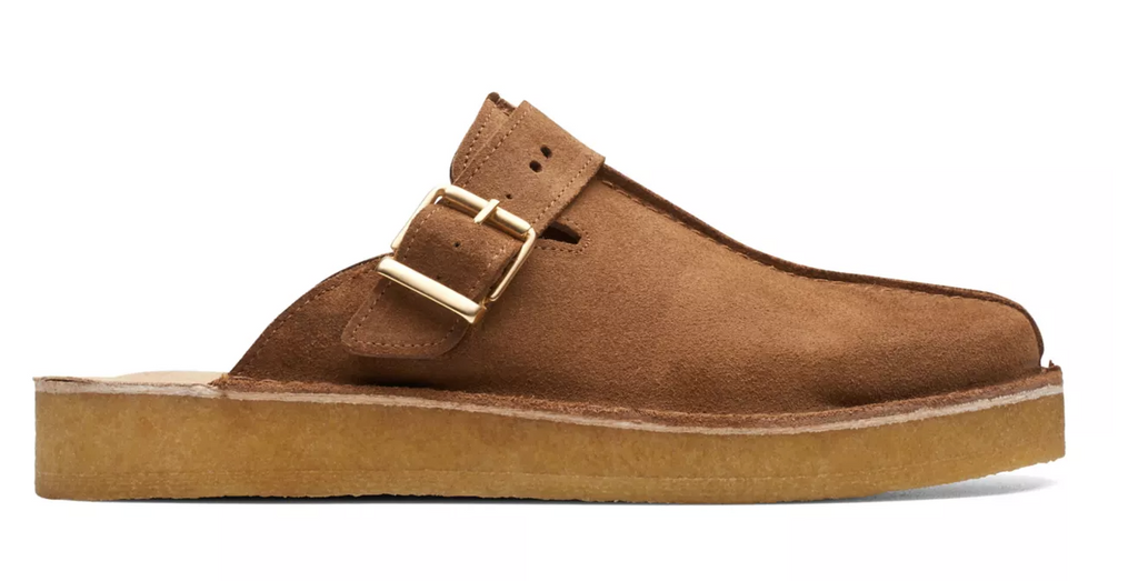 Clarks Trek Mule Caramel Suede