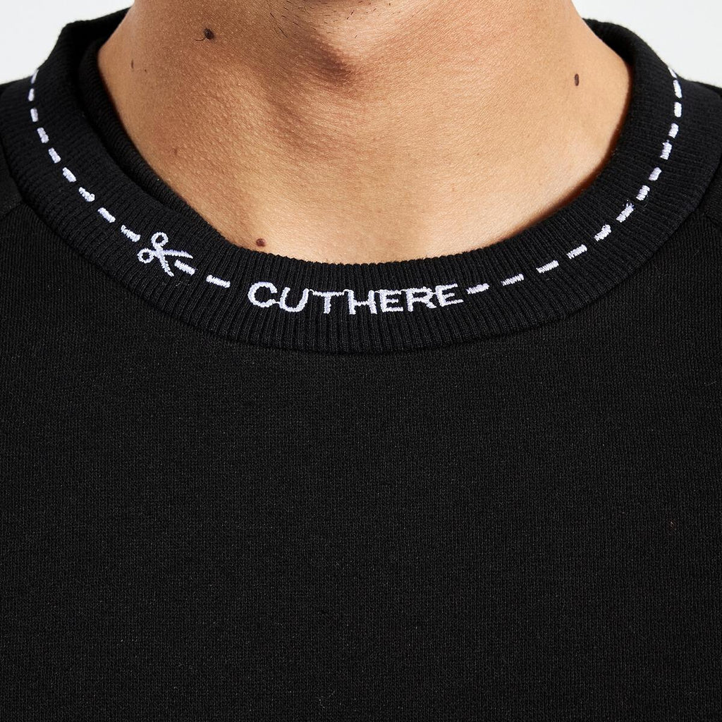 Pleasures Cut Here Raglan Crewneck