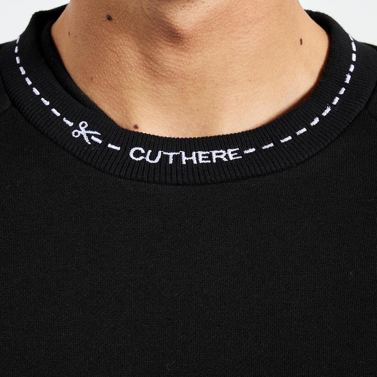 Pleasures Cut Here Raglan Crewneck