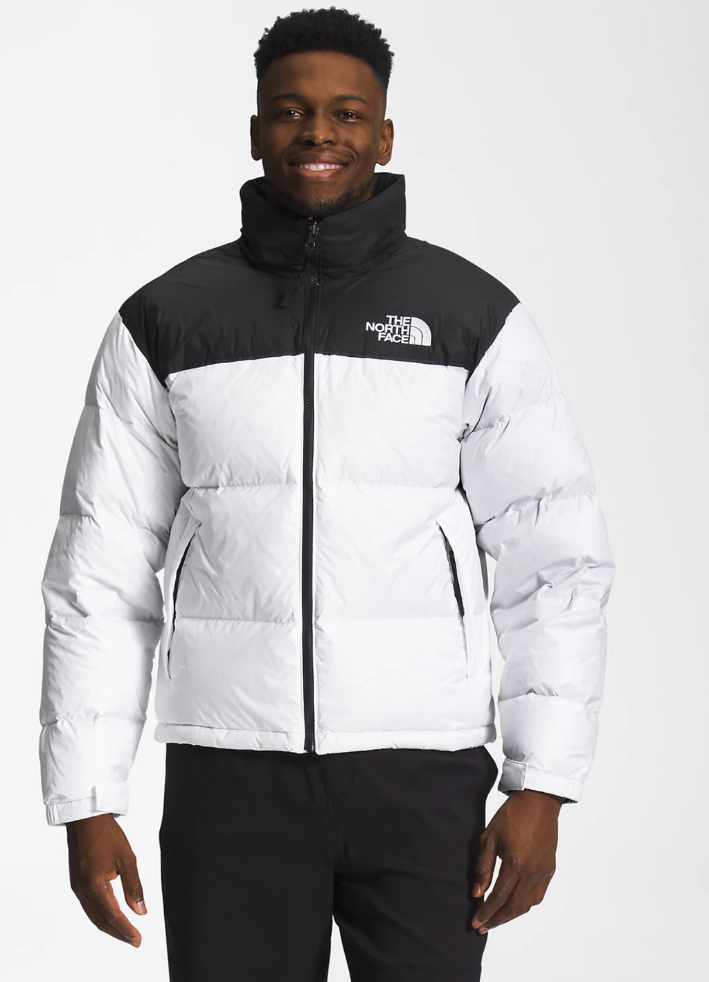 THE NORTH FACE NUPTSE JACKET (TNF WHITE/BLACK)
