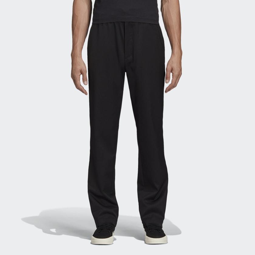 Y-3 Wool/Satin Straight Leg Pant