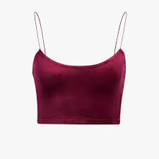 IVY PARK VELOUR BRALETTE