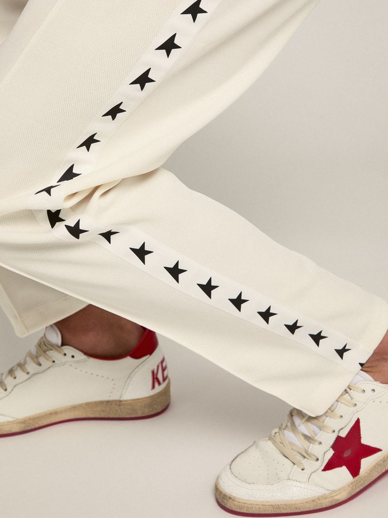 Golden Goose Star Collection Tapered Trackpant (White)