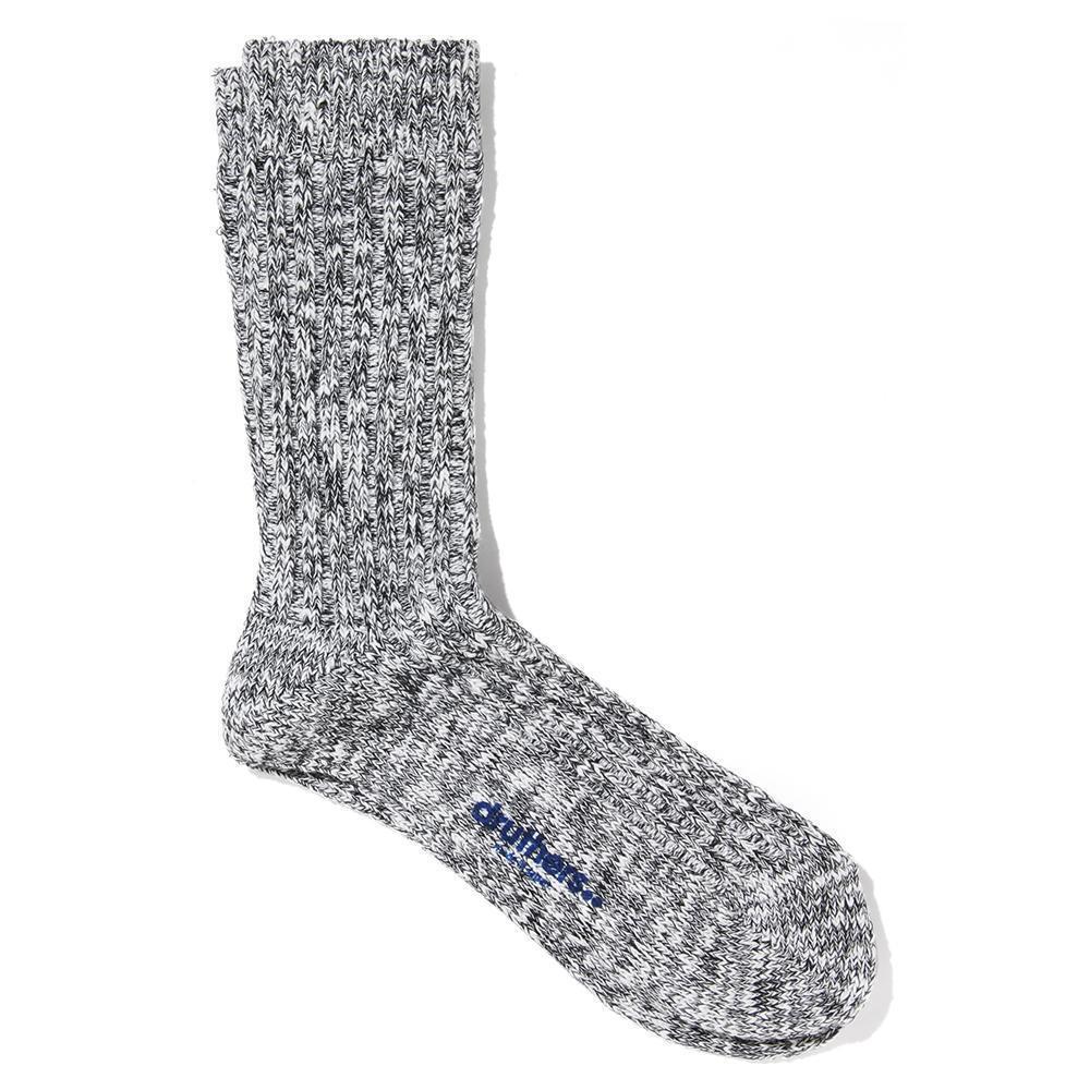 Druthers Organic Cotton Ribbled Slub Crew Socks