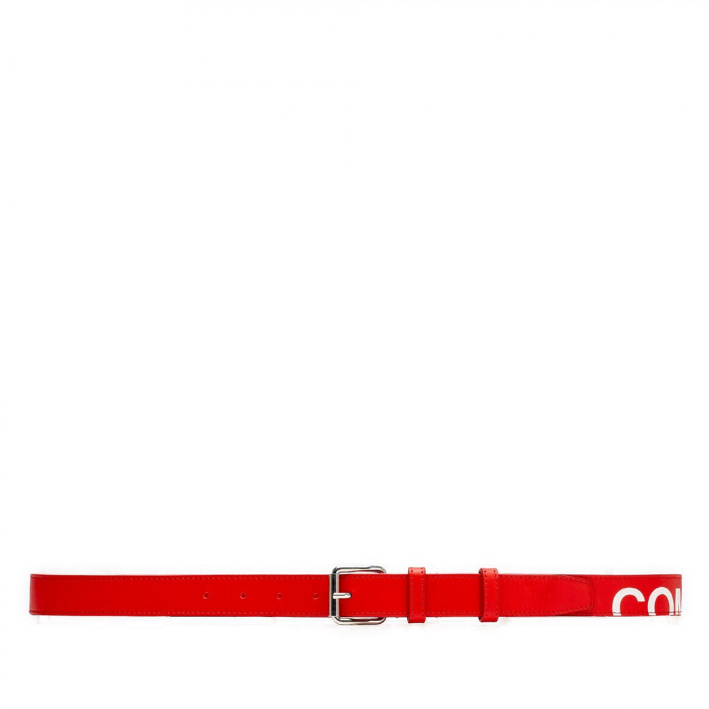 CDG Wallet Huge Logo Belt - Red