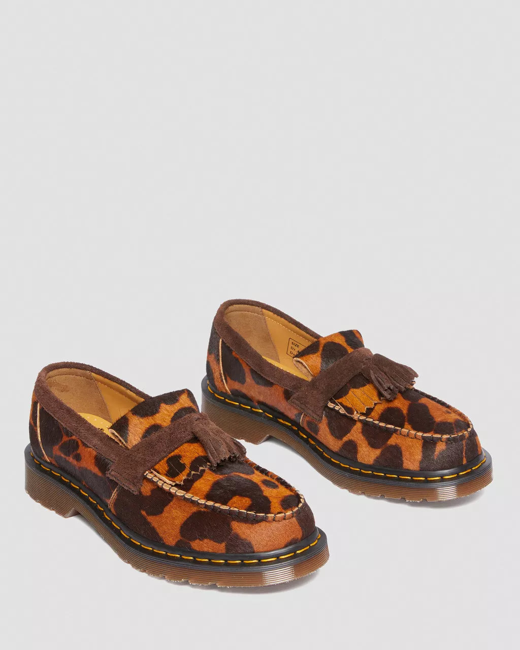 DR. MARTENS ADRIAN MADE IN ENGLAND HAIR ON TASSEL LOAFERS