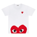 CDG Red Play Comme des Garçons T-Shirt (White)
