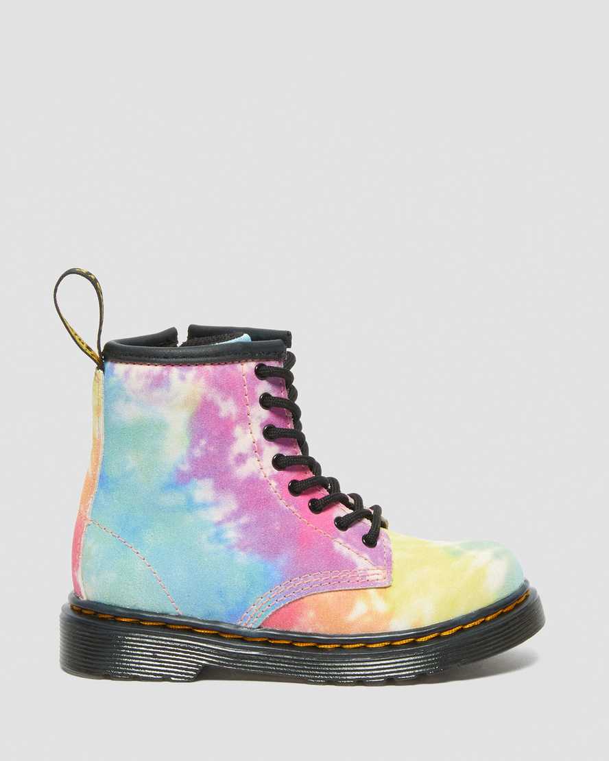 DR. MARTENS TODDLER 1460 TIE DYE LACE UP BOOTS