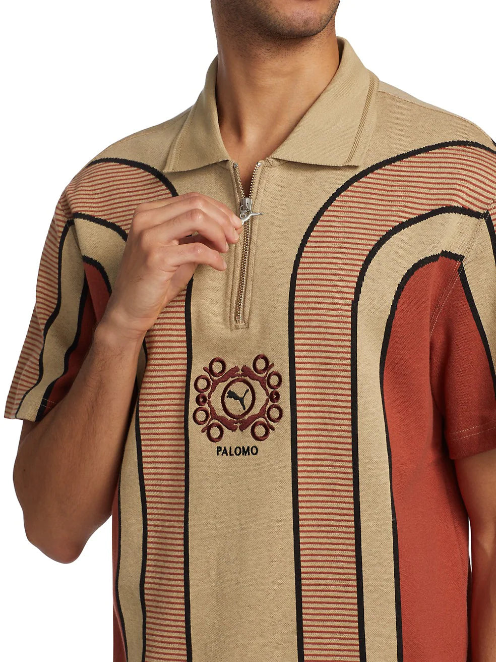 Puma x Palomo Striped Polo Shirt