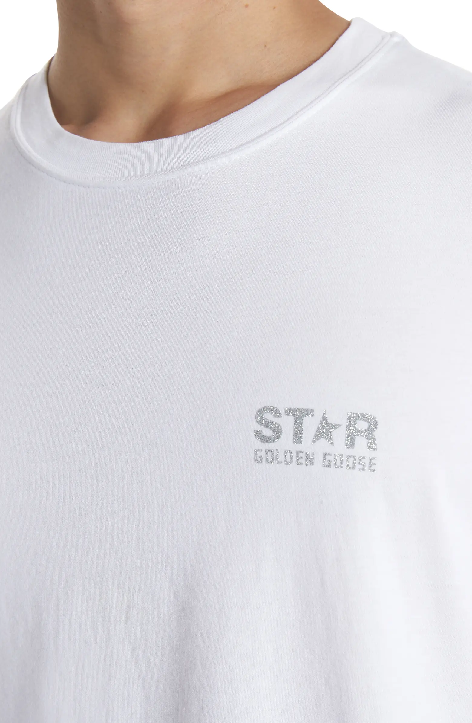 Golden Goose Star Logo Glitter Tee