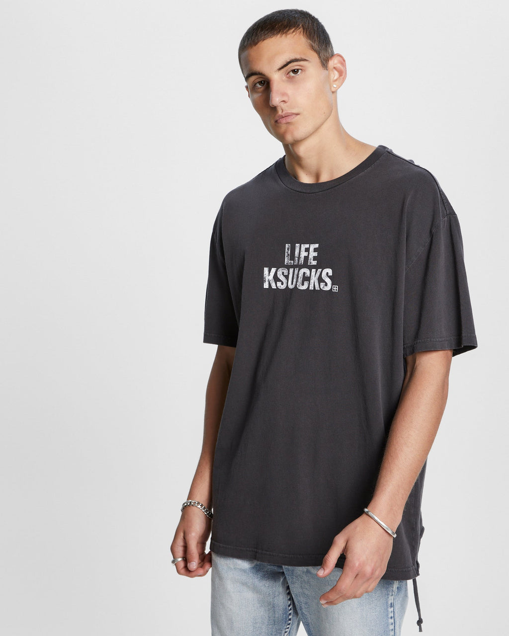 Ksubi Ksucks Biggie SS Tee Faded Black