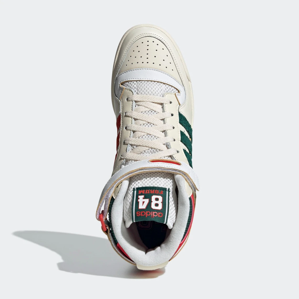Adidas Forum 84 High "Bucks" (White/Cream/Green/Red)