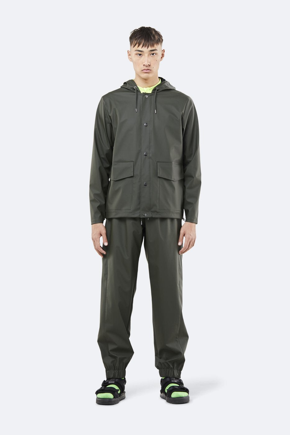 Rains Short Hooded Coat