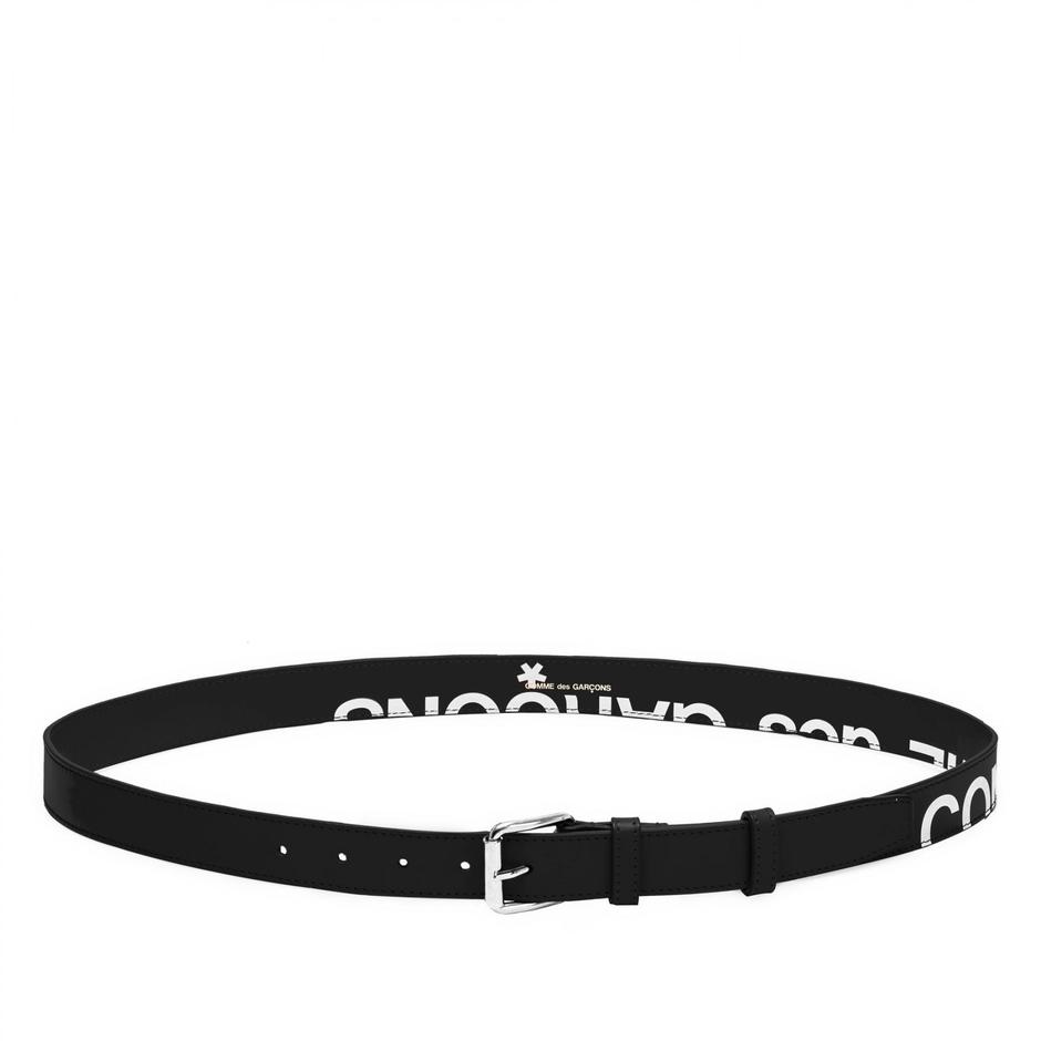 CDG Wallet Huge Logo Belt - Black
