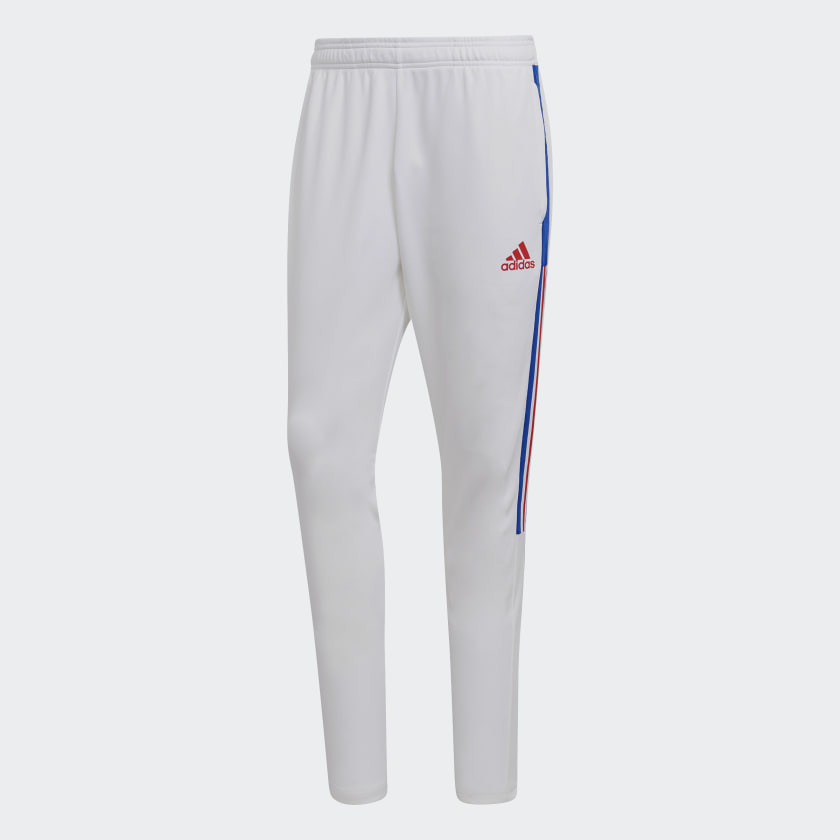 Adidas Tiro 21 Training Pant (White & Blue)