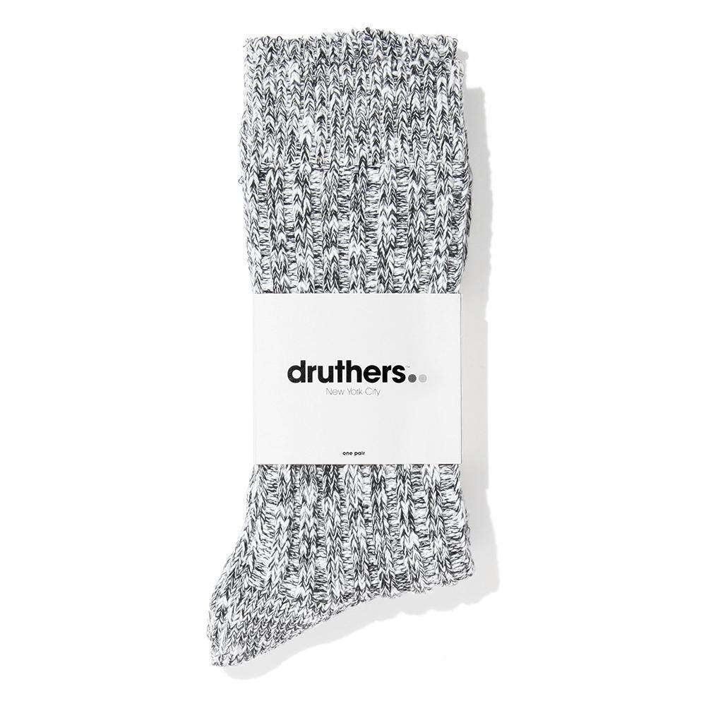 Druthers Organic Cotton Ribbled Slub Crew Socks