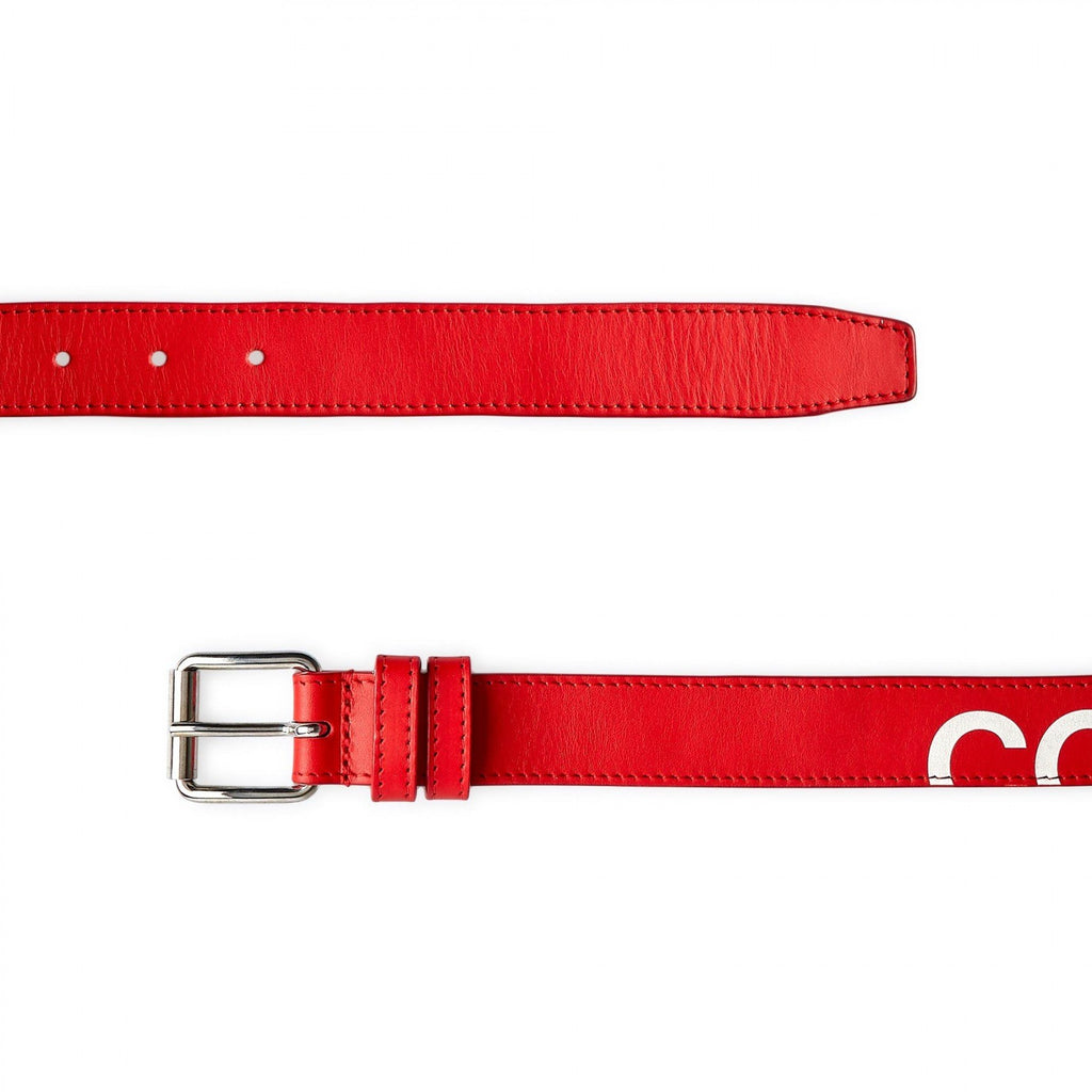 CDG Wallet Huge Logo Belt - Red