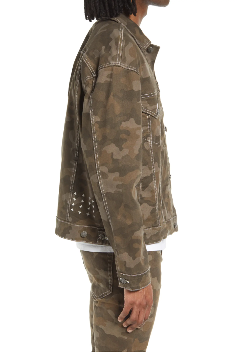 KSUBI OH G CAMO PRINT TRUCKER JACKET