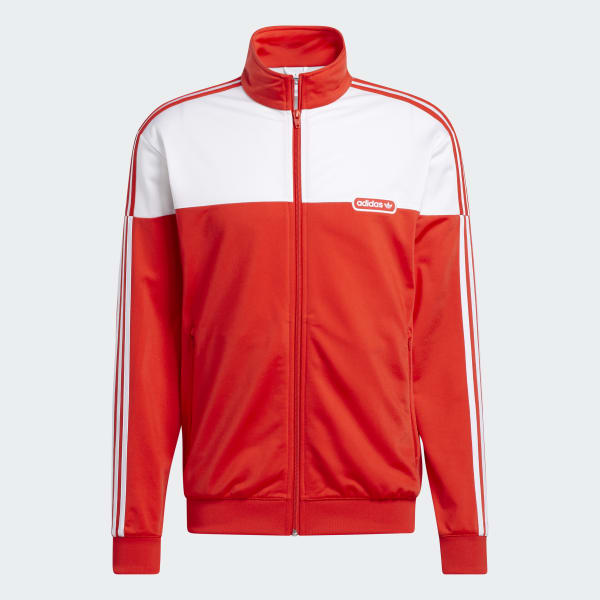Adidas Split Firebird Track Jacket (Red)