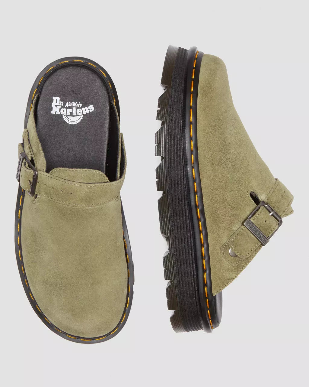 DR. MARTEN ZEBZAG SUEDE CASUAL SLINGBACK PLATFORM MULES